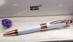 Copy Mont blanc JFK Special Edition Ballpoint Pen White Rose Gold